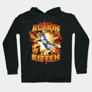 ACTION KITTEH! Hoodie